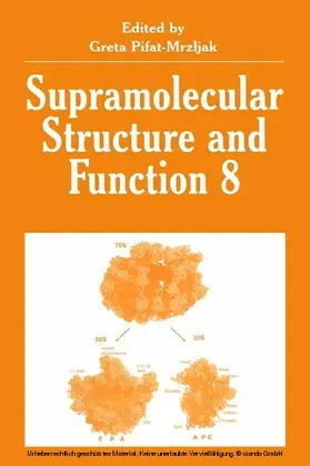 Pifat-Mrzljak | Supramolecular Structure and Function 8 | E-Book | www.sack.de