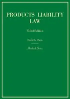  Products Liability Law, 3d (Hornbook Series) | Buch |  Sack Fachmedien