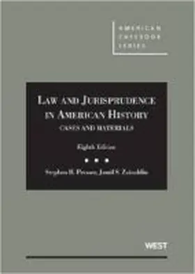 Presser |  Cases and Materials on Law and Jurisprudence in American History | Buch |  Sack Fachmedien