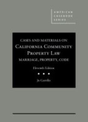 Carrillo | Cases and Materials on California Community Property Law | Buch | sack.de