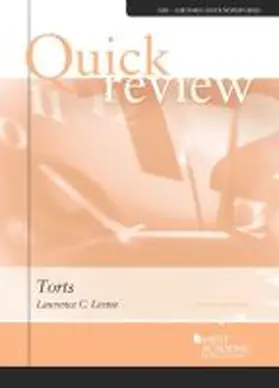  Quick Review of Torts | Buch |  Sack Fachmedien