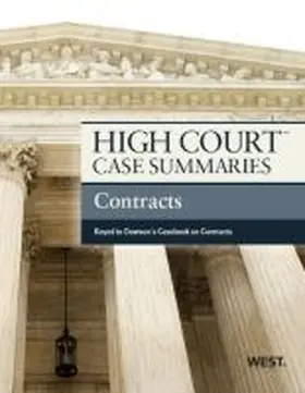 Academic |  High Court Case Summaries on Contracts, Keyed to Dawson | Buch |  Sack Fachmedien