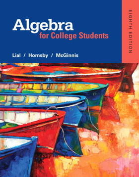 Lial / Hornsby / McGinnis |  Algebra for College Students | Buch |  Sack Fachmedien