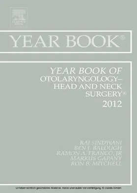 Sindwani MD |  Year Book of Otolaryngology - Head and Neck Surgery 2012 | eBook | Sack Fachmedien
