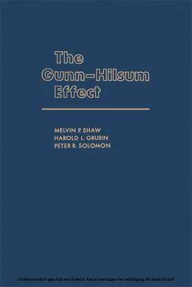 Shaw |  The Gunn-Hilsum Effect | eBook | Sack Fachmedien