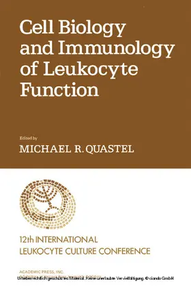 Racker |  Cell Biology and Immunology of Leukocyte Function | eBook | Sack Fachmedien