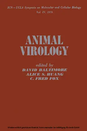 Baltimore |  Animal Virology V4 | eBook | Sack Fachmedien