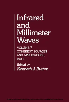 Button |  Infrared and Millimeter Waves V7 | eBook | Sack Fachmedien