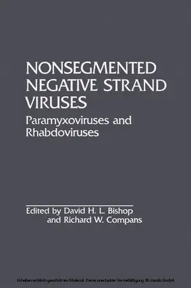 Bishop |  Nonsegmented Negative Strand Viruses | eBook | Sack Fachmedien