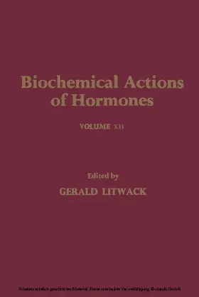 Litwack |  Biochemical Actions of Hormones V12 | eBook | Sack Fachmedien