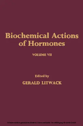 Litwack |  Biochemical Actions of Hormones V7 | eBook | Sack Fachmedien