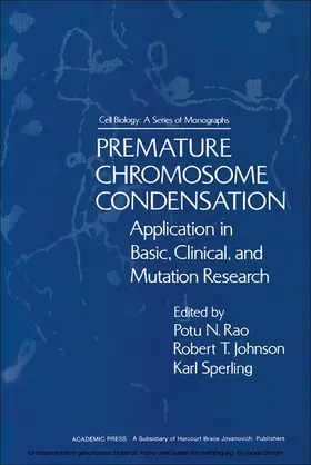 Rao |  Premature Chromosome Condensation | eBook | Sack Fachmedien