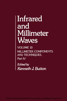 Button |  Infrared and Millimeter Waves V13 | eBook | Sack Fachmedien