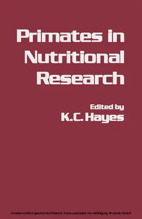 Hayes |  Primates in Nutritional Research | eBook | Sack Fachmedien