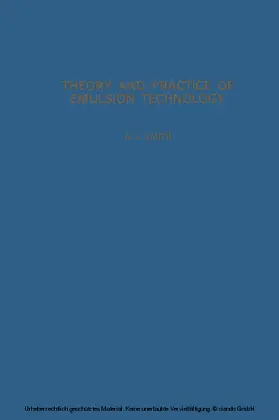Smith |  Theory and Practice of Emulsion Technology | eBook | Sack Fachmedien