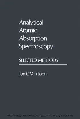Loon |  Analytical Atomic Absorption Spectroscopy | eBook | Sack Fachmedien