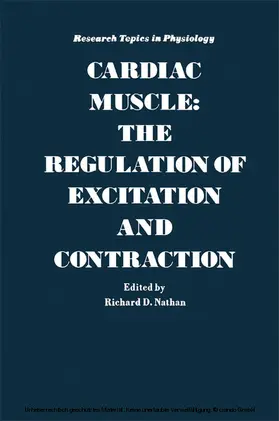 Nathan |  Cardiac Muscle: The Regulation Of Excitation And Contraction | eBook | Sack Fachmedien