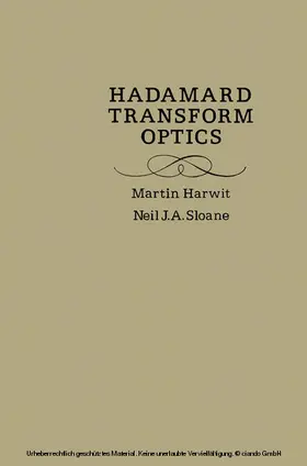 Harwit |  Hadamard transform optics | eBook | Sack Fachmedien