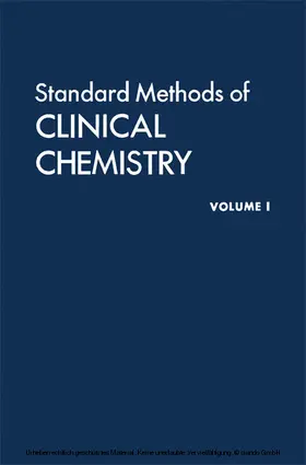 Reiner |  Standard Methods of Clinical Chemistry | eBook | Sack Fachmedien