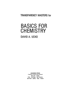 Ucko |  Transparency Masters for Basics for Chemistry | eBook | Sack Fachmedien