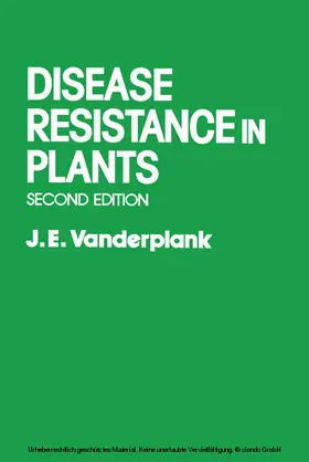 Vanderplank |  Disease Resistance in Plants | eBook | Sack Fachmedien