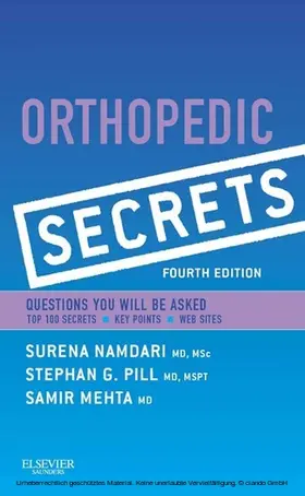 Namdari MD / Namdari / Pill MD |  Orthopedic Secrets E-Book | eBook | Sack Fachmedien