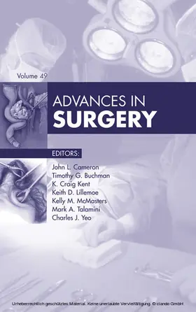 Cameron |  Advances in Surgery 2015 | eBook | Sack Fachmedien