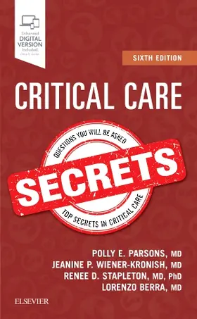 Parsons / Wiener-Kronish / Berra | Critical Care Secrets | Buch | 978-0-323-51064-6 | www.sack.de