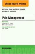 Krau / Overstreet |  PAIN MGMT AN ISSUE OF CRITICAL | Buch |  Sack Fachmedien