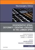 Berven / Mummaneni |  Degenerative Spinal Deformity: Creating Lordosis in the Lumbar Spine, an Issue of Neurosurgery Clinics of North America | Buch |  Sack Fachmedien