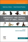 Mazzaferro |  Emergency and Critical Care of Small Animals, an Issue of Veterinary Clinics of North America: Small Animal Practice | Buch |  Sack Fachmedien