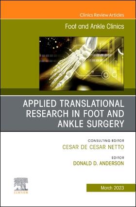 Anderson | Applied Translational Research in Foot and Ankle Surgery, An issue of Foot and Ankle Clinics of North America | Buch | 978-0-323-93851-8 | sack.de