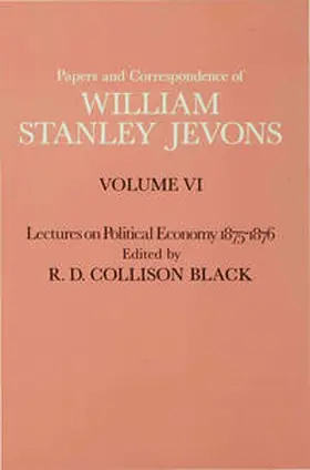 Jevons / Black |  Papers and Correspondence of William Stanley Jevons | Buch |  Sack Fachmedien
