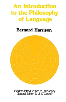 Harrison |  An Introduction to the Philosophy of Language | Buch |  Sack Fachmedien
