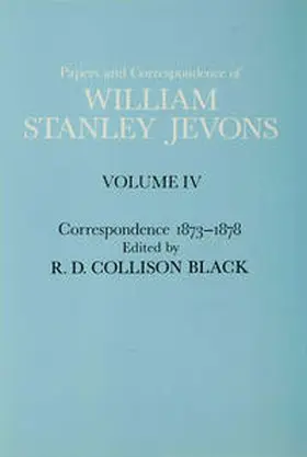 Jevons / Black |  Papers and Correspondence of William Stanley Jevons | Buch |  Sack Fachmedien