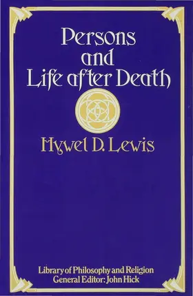 Lewis | Persons and Life After Death | Buch | 978-0-333-23496-9 | www.sack.de