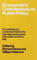 Loparo / Peterson |  Econometric Contributions to Public Policy | Buch |  Sack Fachmedien