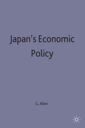 Allen | Japan's Economic Policy | Buch | 978-0-333-26165-1 | sack.de