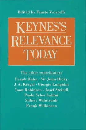 Vicarelli |  Keynes's Relevance Today | Buch |  Sack Fachmedien