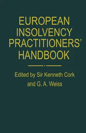 Cork | European Insolvency Practitioners' Handbook | Buch | 978-0-333-36615-8 | sack.de