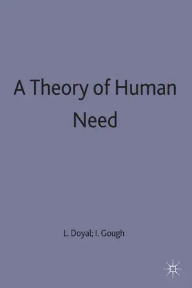 Doyal / Gough |  A Theory of Human Need | Buch |  Sack Fachmedien