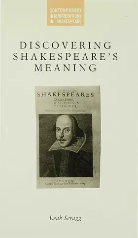 Scragg |  Discovering Shakespeare's Meaning | Buch |  Sack Fachmedien