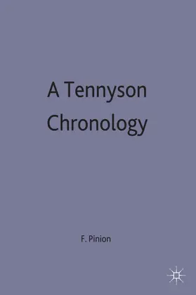 Pinion |  A Tennyson Chronology | Buch |  Sack Fachmedien