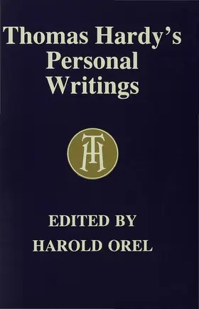 Orel |  Thomas Hardy's Personal Writings | Buch |  Sack Fachmedien