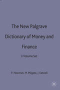 Eatwell / Milgate / Newman |  The New Palgrave Dictionary of Money and Finance | Buch |  Sack Fachmedien