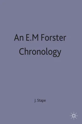 Stape |  An E. M. Forster Chronology | Buch |  Sack Fachmedien