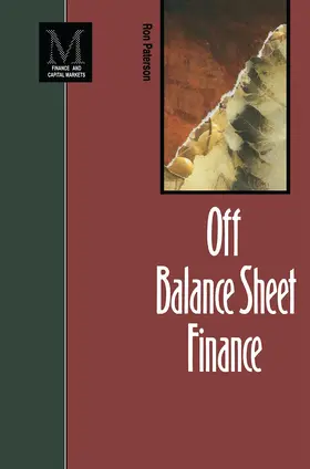 Paterson |  Off Balance Sheet Finance | Buch |  Sack Fachmedien