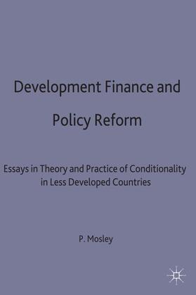 Mosley | Development Finance and Policy Reform | Buch | 978-0-333-56967-2 | sack.de