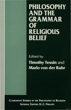 von der Ruhr / Tessin |  Philosophy and the Grammar of Religious Belief | Buch |  Sack Fachmedien