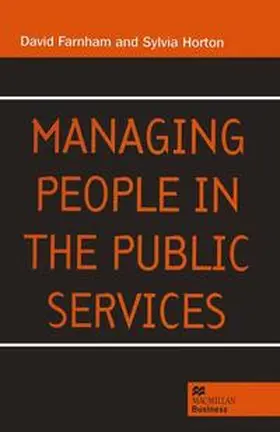 Farnham / Horton |  Managing People in the Public Services | Buch |  Sack Fachmedien